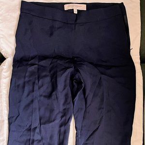 Navy Vintage 100% silk carolina herrara pants
